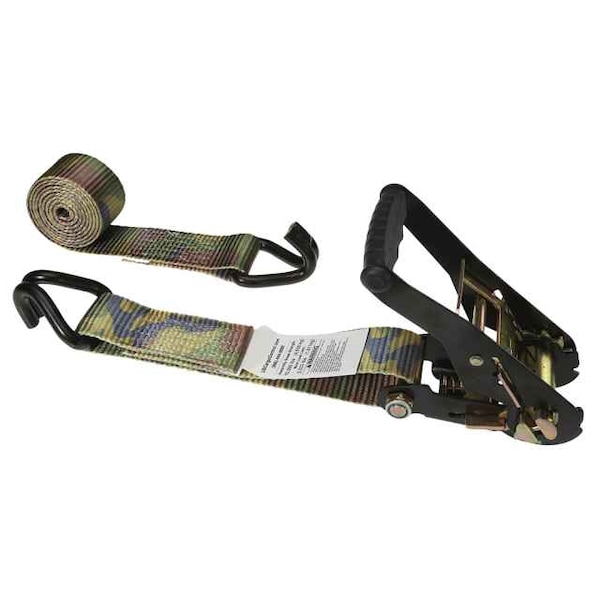 Us Cargo Control 2" x 27' Camo Ratchet Strap w/ Double J Hook 5527WHB-CAMO - main
